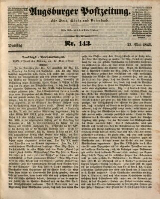 Augsburger Postzeitung Dienstag 23. Mai 1843