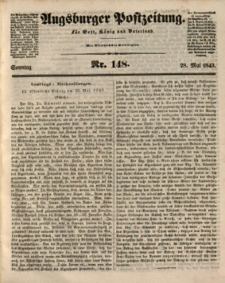 Augsburger Postzeitung Sonntag 28. Mai 1843