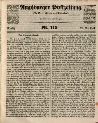 Augsburger Postzeitung Montag 29. Mai 1843