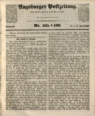 Augsburger Postzeitung Donnerstag 15. Juni 1843