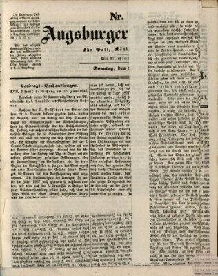 Augsburger Postzeitung Sonntag 25. Juni 1843