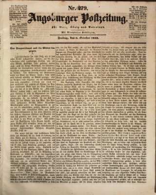 Augsburger Postzeitung Freitag 6. Oktober 1843