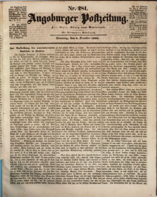 Augsburger Postzeitung Sonntag 8. Oktober 1843