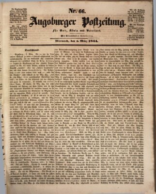 Augsburger Postzeitung Mittwoch 6. März 1844