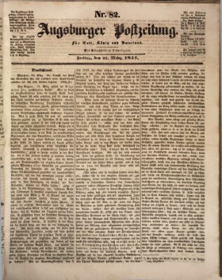 Augsburger Postzeitung Freitag 22. März 1844