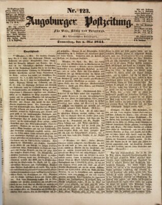 Augsburger Postzeitung Donnerstag 2. Mai 1844