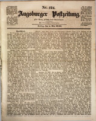 Augsburger Postzeitung Freitag 3. Mai 1844