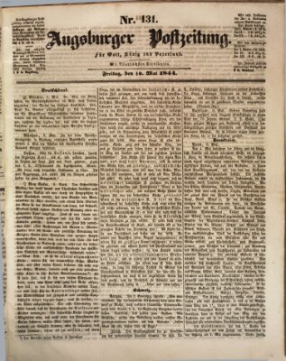 Augsburger Postzeitung Freitag 10. Mai 1844