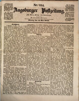 Augsburger Postzeitung Montag 13. Mai 1844