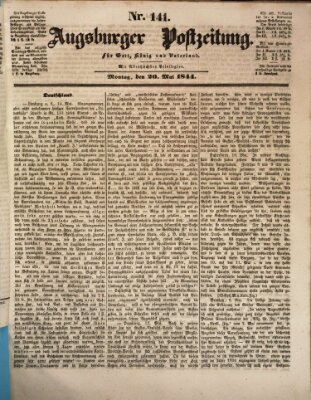 Augsburger Postzeitung Montag 20. Mai 1844