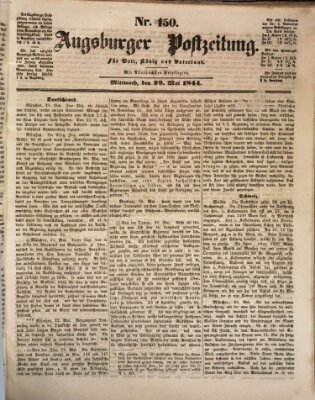 Augsburger Postzeitung Mittwoch 29. Mai 1844