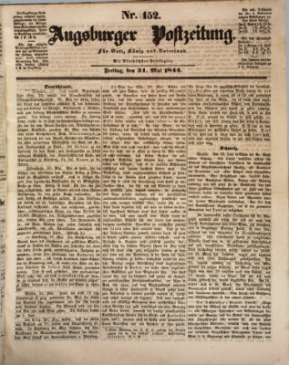 Augsburger Postzeitung Freitag 31. Mai 1844