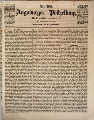 Augsburger Postzeitung Samstag 8. Juni 1844