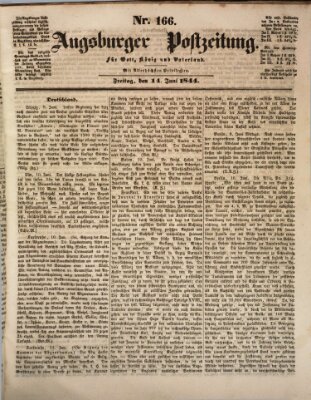 Augsburger Postzeitung Freitag 14. Juni 1844