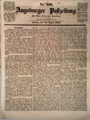 Augsburger Postzeitung Freitag 23. August 1844