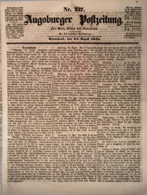 Augsburger Postzeitung Samstag 24. August 1844