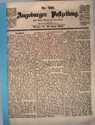 Augsburger Postzeitung Montag 26. August 1844