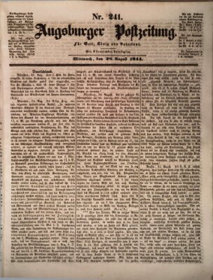 Augsburger Postzeitung Mittwoch 28. August 1844
