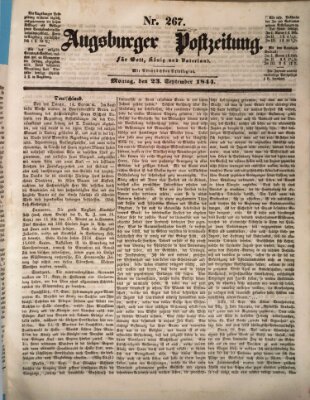 Augsburger Postzeitung Montag 23. September 1844