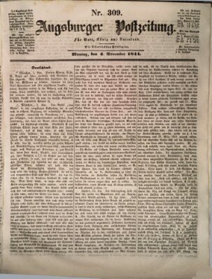 Augsburger Postzeitung Montag 4. November 1844