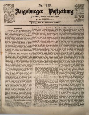 Augsburger Postzeitung Freitag 8. November 1844