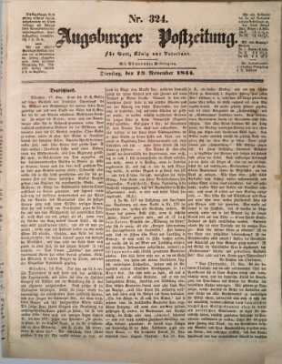 Augsburger Postzeitung Dienstag 19. November 1844