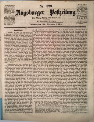 Augsburger Postzeitung Sonntag 24. November 1844