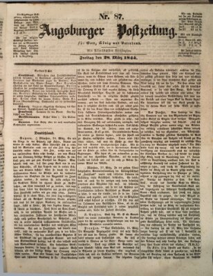 Augsburger Postzeitung Freitag 28. März 1845