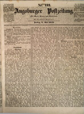 Augsburger Postzeitung Freitag 2. Mai 1845