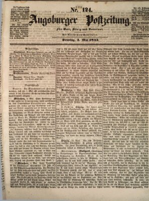 Augsburger Postzeitung Sonntag 4. Mai 1845