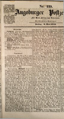 Augsburger Postzeitung Freitag 9. Mai 1845