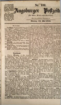 Augsburger Postzeitung Montag 12. Mai 1845