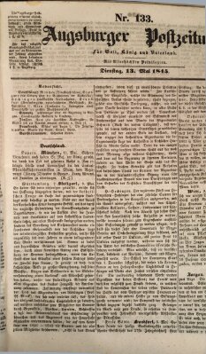 Augsburger Postzeitung Dienstag 13. Mai 1845