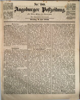 Augsburger Postzeitung Dienstag 8. Juli 1845