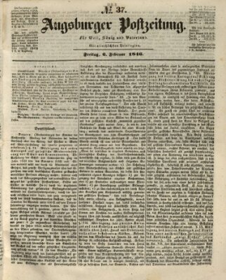 Augsburger Postzeitung Freitag 6. Februar 1846