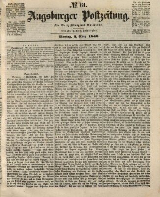 Augsburger Postzeitung Montag 2. März 1846