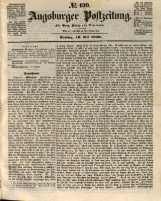 Augsburger Postzeitung Sonntag 10. Mai 1846