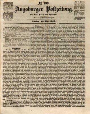 Augsburger Postzeitung Dienstag 19. Mai 1846