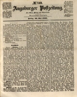 Augsburger Postzeitung Freitag 22. Mai 1846