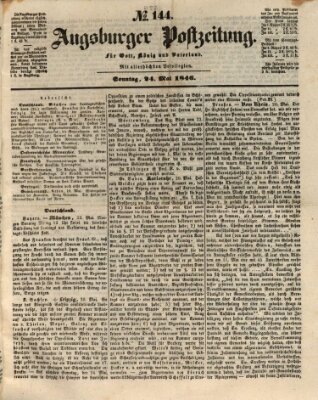 Augsburger Postzeitung Sonntag 24. Mai 1846