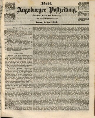 Augsburger Postzeitung Freitag 5. Juni 1846