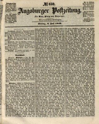 Augsburger Postzeitung Montag 8. Juni 1846