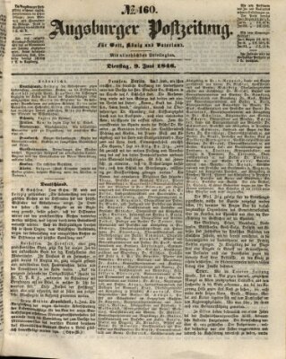 Augsburger Postzeitung Dienstag 9. Juni 1846