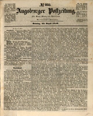 Augsburger Postzeitung Sonntag 23. August 1846