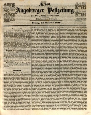 Augsburger Postzeitung Sonntag 13. September 1846