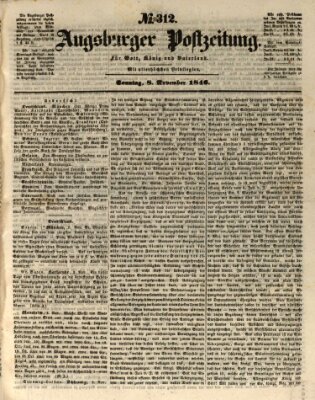 Augsburger Postzeitung Sonntag 8. November 1846