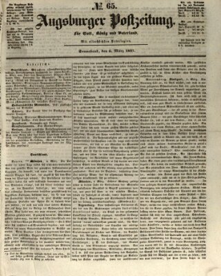 Augsburger Postzeitung Samstag 6. März 1847