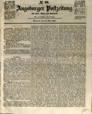 Augsburger Postzeitung Mittwoch 10. März 1847