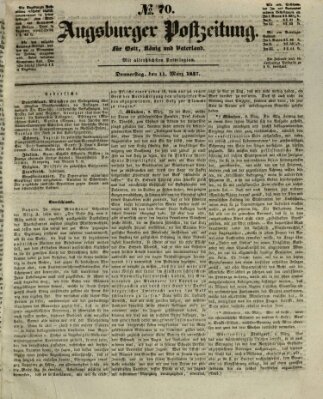 Augsburger Postzeitung Donnerstag 11. März 1847