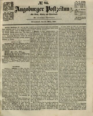 Augsburger Postzeitung Samstag 27. März 1847